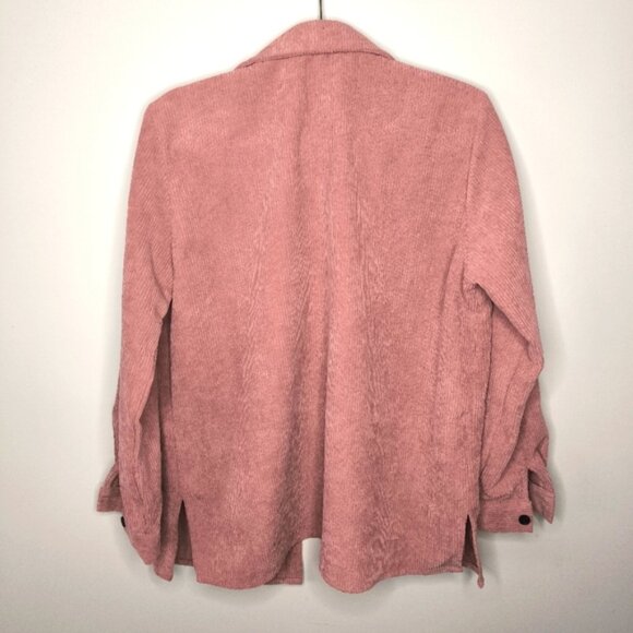 Boutique Corduroy Retro 90s Capsule Oversized Pink Barbie Shacket Shirt S/M - Picture 3 of 6